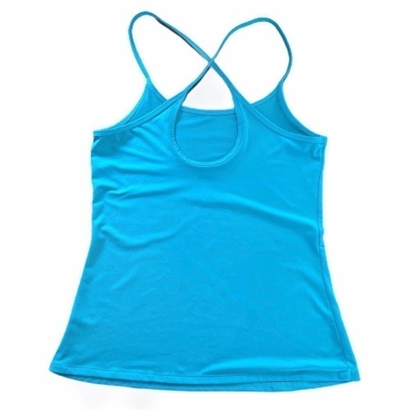 FABLETICS Teal Penny Criss Cross Back Tank Top Size Small - Picture 6 of 7